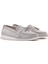 Kadın Gri Süet Deri Comfort Loafer 4