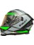 865 Güneş Vizörlü Full Face Black Grey Green Motosiklet Kaskı 1
