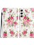 Samsung Galaxy S24+ Deseni Baskı Pu Deri Çiçekler Telefon Kılıfı (Yurt Dışından) 1