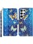 Samsung Galaxy S24 Ultra Deri Flip 3D Desen Basılı Altın Kelebekler Telefon Kılıfı (Yurt Dışından) 1