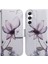 Samsung Galaxy S24 Deseni Baskı Deri Çiçeği Telefon Kılıfı (Yurt Dışından) 1