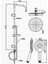 Tekno Trust Tepe Duş Seti - SH640 2
