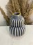 Iskandinav Çizgili Bubble Vazo Model 3 4