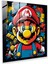 Canlı Cam Baskı - Pop Art'tan Ilham Alan Süper Mario Illüstrasyonu, 30X30 1