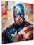 Marvel Kaptan Amerika Pop Art Cam Baskı - Marvel, Cam Baskı, Pop Art Resim, Modern Sanat, 30X30 1