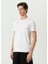 Unisex Basic Bisiklet Yaka Regular T-Shirt - Beyaz 1