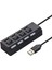 USB 2.0 Hub Çoklayıcı 4 Port Anahtarlı Hadron HDX-7008 1