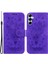 Samsung Galaxy M34 5G/F34 5g Kelebek Desenli Deri ası Telefon Kılıfı (Yurt Dışından) 1