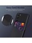 Samsung Galaxy S24 Için+ Bez Dokusu Pu+ Pc Kabuk Black Telefon Kılıfı (Yurt Dışından) 2