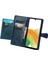 Samsung Galaxy S23 Fe sı Slim Fit Pu Deri Fermuar Cep Flip Blue Telefon Kılıfı (Yurt Dışından) 2