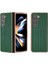 Samsung Galaxy Z For Fold5 5g Elektraptaşlama Geri Orijin Inek Deri+Pc Lüks Doku Telefon Kılıfı (Yurt Dışından) 1