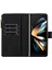 Samsung Galaxy Z Fold5 5g Pu Deri Litchi Doku Zipper Cep Black Telefon Kılıfı (Yurt Dışından) 2