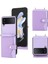 Samsung Galaxy Z Flip4 5g Litchi Doku Kartı Tutucu Deri+Pc Light Telefon Kılıfı (Yurt Dışından) 1