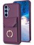 Samsung Galaxy A34 5g Çizelge Pu Deri+Tpu Ring Dark Telefon Kılıfı (Yurt Dışından) 2
