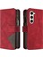 Samsung Galaxy Z Ferhed Z Fold5 5g Hat Ton Tpu+Pu Flip Red Telefon Kılıfı (Yurt Dışından) 1