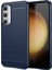 Samsung Galaxy S23 Fe Yumuşak Tpu Fırçalanmış sı Karbon Fiber Doku Geri Telefon Kılıfı (Yurt Dışından) 1