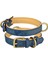 Mavi Stil M29-38CM Deri Köpek Tasması Ayarlanabilir Çift D-Ring Köpek Kontrolü Küçük Orta Büyük Köpekler (Yurt Dışından) 1
