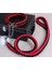 Siyah Kırmızı Stil Boy 40 Ila 50 cm Çift Telli Halat Büyük Köpek Tasmalar Metal P Zincir Toka Ulusal Renk Pet Çekiş Halat Yaka Büyük Köpekler Için Set Uzunluğu (Yurt Dışından) 1