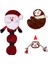 B1 Stili Pet Köpek Noel Peluş Squeak Oyuncak Çiğneme Oyuncak Küçük Orta Köpekler Için Rahat Diş Taşlama Oyuncakları Isırmaya Dayanıklı Polyester (Yurt Dışından) 2