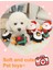 Kardan Adam Stili Pet Köpek Oyuncak Peluş Noel Bebekleri Pet Azı Dişleri Diş Bebek Bb Denilen Sondaj Peluş Isırmaya Dayanıklı Oyuncak Noel Baba Penguen Kardan Adam (Yurt Dışından) 3