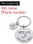 Gümüş Çiçek Stili 25X25MM Kişiselleştirilmiş Köpek Pet Kımlık Etiketi Kazınmış Isim Telefon Kemik Çiçek Pet Kımlık Adı Kedi Yavrusu Için Köpek Etiketi Kolye Anahtarlık Pet Aksesuarları (Yurt Dışından) 2