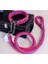 Mor Kırmızı Stil Boy 40 Ila 50 cm Çift Telli Halat Büyük Köpek Tasmalar Metal P Zincir Toka Ulusal Renk Pet Çekiş Halat Yaka Büyük Köpekler Için Set Uzunluğu (Yurt Dışından) 1