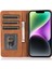 iPhone 15 Manyetik Otomatik Obsorbed Pu Deri Telefon Desteği Stand Cüzdan Telefon Kılıfı (Yurt Dışından) 2