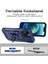iPhone 15 Slayt Kamera Koruyucu Metal Yüzük Kickstand Anti Cratch Pc + Tpu Telefon Kılıfı (Yurt Dışından) 2