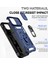 iPhone 15 Slayt Kamera Koruyucu Metal Yüzük Kickstand Anti Cratch Pc + Tpu Telefon Kılıfı (Yurt Dışından) 4