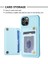 iPhone 15 Plus Kart Tutucu Kickstand Şok Emme Pu Deri Kaplı Tpu Telefon Kasası Telefon Kılıfı (Yurt Dışından) 3