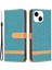 iPhone 15 Kot Pu Derikleme Pu Deri + Tpu Cüzdan Stand Anti Çizelge Telefon Kılıfı (Yurt Dışından) 1