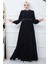 Nakışlı Mevlana Ferace Siyah HM2359 2