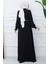 Nakışlı Mevlana Ferace Siyah HM2359 5