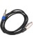 6.35MM 1/4 Inç Trs - Xlr Erkek - Dişi Kablo 3 Pin Dişi Fiş Stereo Mikrofon Kablosu Ses Kablosu (6ft) (Yurt Dışından) 3