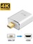 Mini Displayport (Thunderbolt 2.0 Için) HDMI Adaptörüne 4K Mini Dp'den HDMI Dönüştürücüye Macbook Air, Imac, Macbook Pro, Surface Pro 3/4/5, Surface Book ve Daha Fazlası (Gümüş) (Yurt Dışından) 2