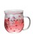 Sakura Kupa Cam Kupa Çay Demlik Filtresi ve Kapaklı Kiraz Çiçekleri Bardak Seti Çiçekleri Çiçek Çay Fincanı 300 ml Gözlük Içme (Yurt Dışından) 1