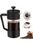 French Press Kahve ve Çay Makinesi 12OZ, Kalınlaştırılmış Borosilikat Cam Kahve Presi Paslanmaz ve Bulaşık Makinesinde Yıkanabilir, Siyah (Yurt Dışından) 2