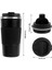 Termo Kupa Kahve Kupa To Go, Paslanmaz Çelik Sızdırmaz Kupa, Kahve Temizleme Fırçalı Seyahat Kupa (Siyah) (Yurt Dışından) 3