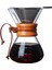 400 ml Klasik Cam Cezve Ahşap Saplı Isıya Dayanıklı Kahve Makinesi Üzerine Dökün Manuel Kahve Makinesi El Damlatıcı B (Yurt Dışından) 1