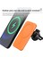 Siyah 15W Manyetik Hızlı Kablosuz Araç Şarj Cihazı Qı IPhone Için Şarj 12 Pro Max 12 Mar Telefon Tutacağı Magsafe Kablosuz Şarj Cihazı (Yurt Dışından) 5