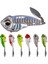B Tarzı 8.5g .5g 12.5g 17G Batan Metal Vıb Balıkçılık Cazibesi, Döner Kaşık Kuyruğu ile Sert Wobbler Crankbaits Vibratioer Mücadele (Yurt Dışından) 2