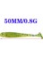 Mor Tarzı 50 Parça Veya Solucan Sahte Yumuşak Yem Jig Wobbler 5cm 0.8g Yapay Silikon Fishig Cazibesi T Kuyruk Swimbait Yem Sinek Mücadele (Yurt Dışından) 3