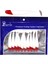 Kırmızı Beyaz Stil 5.5cm Oft Cazibesi 5.cm Silikon Swimbaits Isca Yapay Solucan Yumuşak Yem Balık Wobblers Bas Sazan Uçan Balıkçılık Cazibesi T Kuyruk (Yurt Dışından) 1