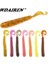 Bir Stil 60MM 1.8g 10 Adet Lot Spiral Kuyruk Solucan Yumuşak Yemler 6cm 1.8g Wobblers Karides Kokusu Tuzlu Silikon Yapay Yem Pesca Bas Sazan Takımı (Yurt Dışından) 3