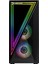 Ravadin Atx 3* Argb Infinity Fan Temperli Cam 700W 80+ Bronze Dahili Psu Cam Gaming Rgb Kontrolcüsü Siyah Kasa 1