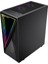 Ravadin Atx 3* Argb Infinity Fan Temperli Cam 700W 80+ Bronze Dahili Psu Cam Gaming Rgb Kontrolcüsü Siyah Kasa 3