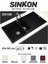 SİNKON Siyah Granit Evye 50x100 / 1,5 Göz - SG100 - Sinkon 1