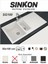 SİNKON Granit Evye 50x100 / 1,5 Göz - SG100 - Sinkon 1