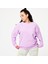 Domyos Kadın Lila Oversize Sweatshirt - Fitness Hafif Antrenman 1
