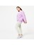 Domyos Kadın Lila Oversize Sweatshirt - Fitness Hafif Antrenman 2